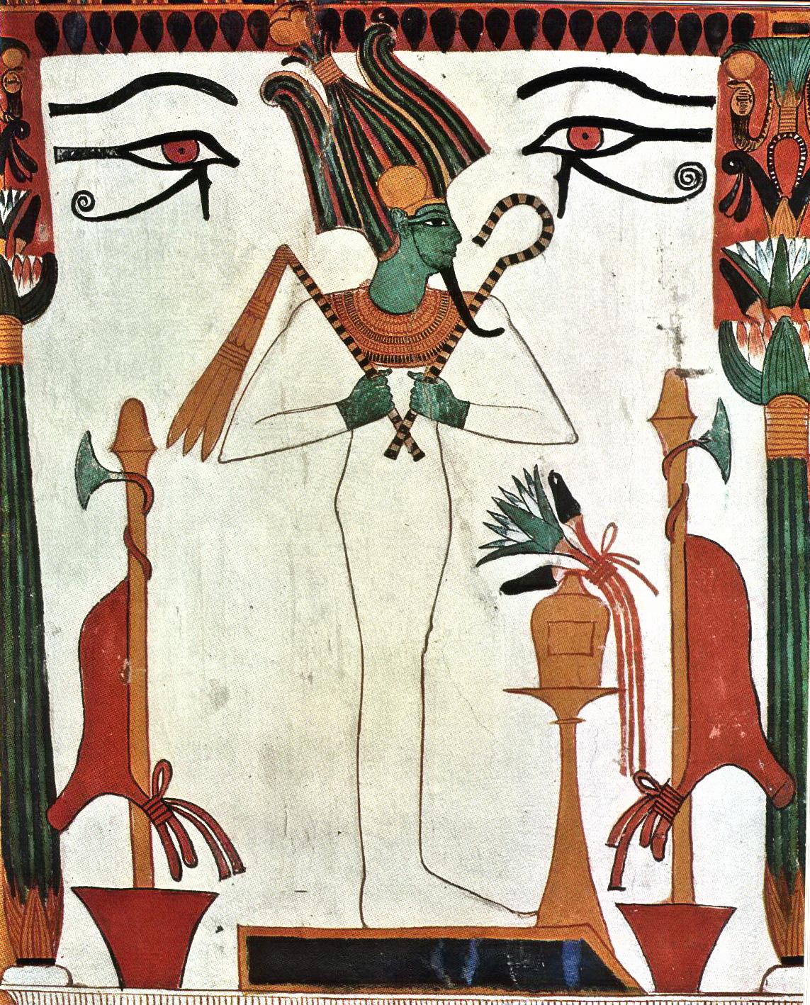 Figura 1 - Osiride tra il duplice Occhio di Horus