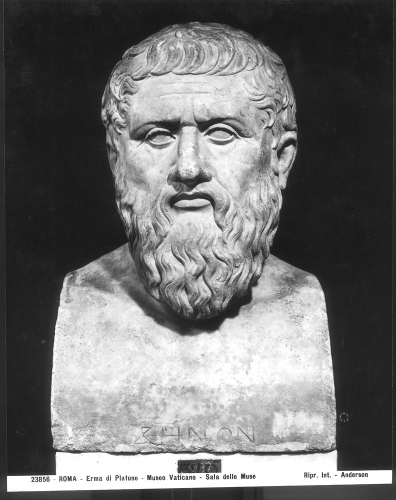 Busto di Platone, copia romana da originale greco del IV secolo a.C., Musei Vaticani